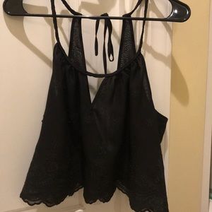 Black crop top
